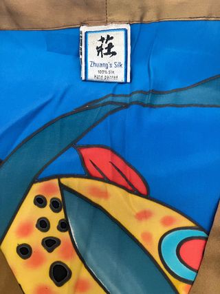 Kimono seda pintado a mano