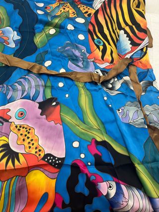 Kimono seda pintado a mano