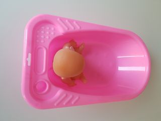 Bañera rosa bebé juguete