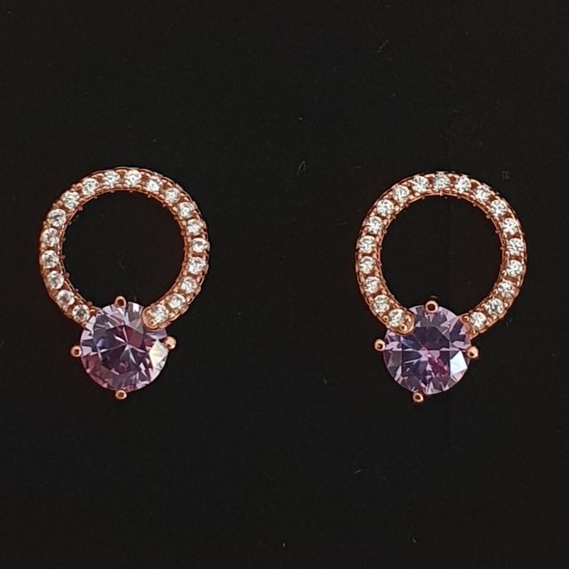 Pendientes ALEJANDRITA y ORO ROSA.