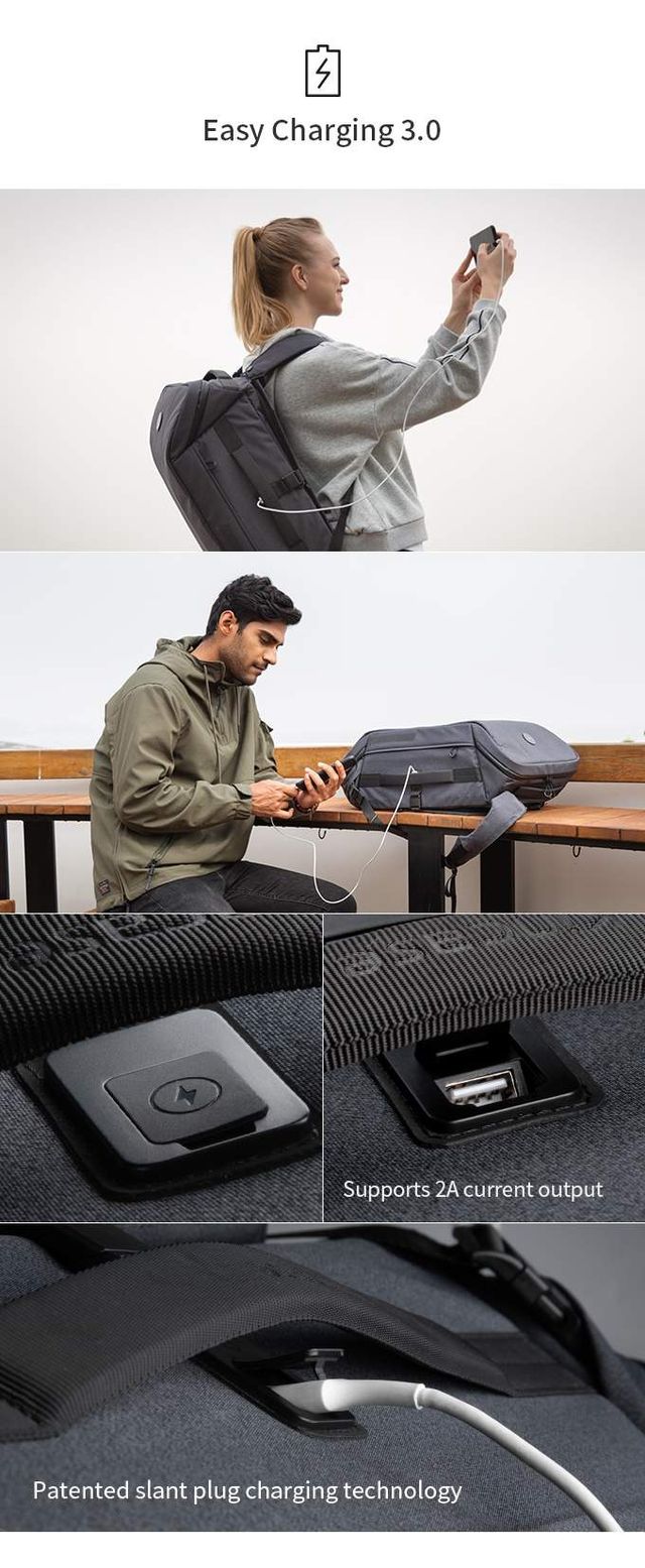 Zaino da viaggio da 40 litri con accessori