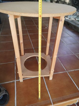 Mesa redonda madera