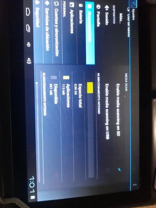 Tablet Android negra