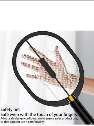 Racchetta elettrica antizanzare - nera