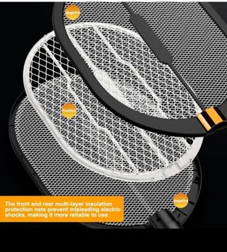 Racchetta elettrica antizanzare - nera