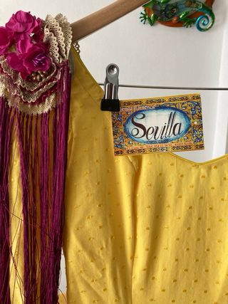 Vestido flamenco Sevilla amarillo