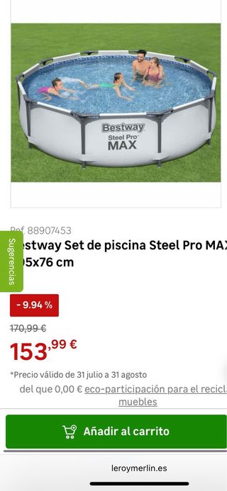 Piscina Bestway Steel Pro MAX