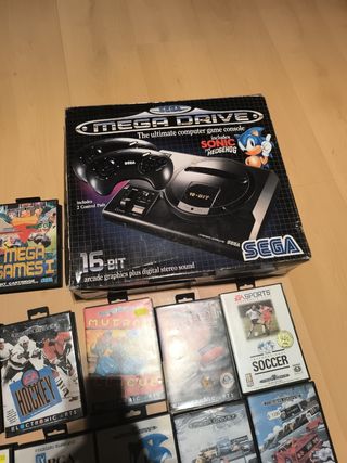 Mega Drive + 18 juegos