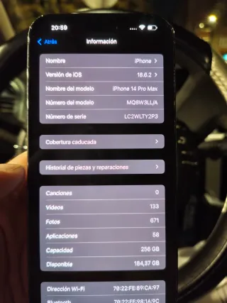 iPhone 14 Pro Max - Púrpura/ eSIM 89% batería 
