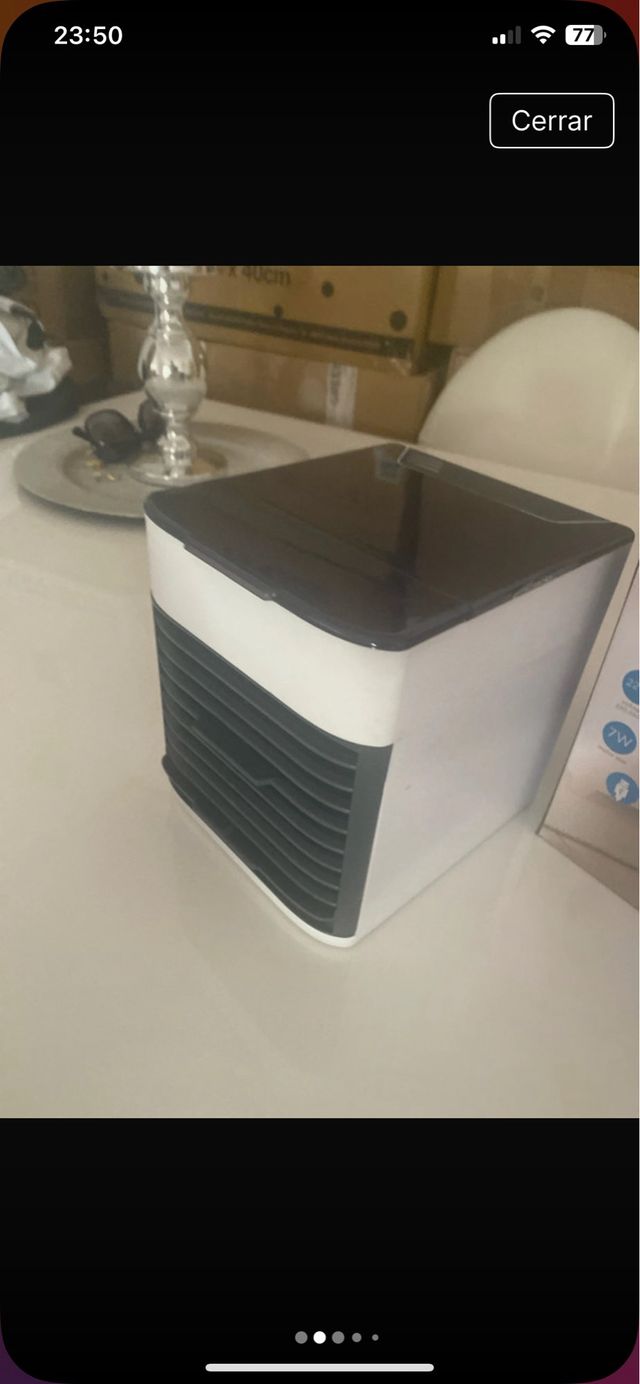 Mini ventilador - Portátil Blanco/Gris
