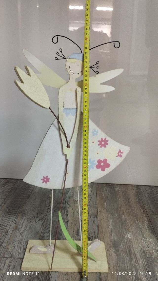 Figura hada madera infantil