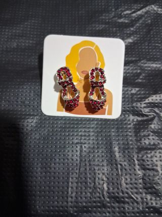 Pendientes rojos vintage