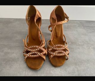 Zapatos baile latino marrones