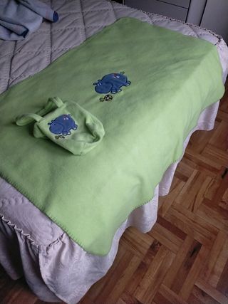 Mantita bebé hipopotamo - Saco