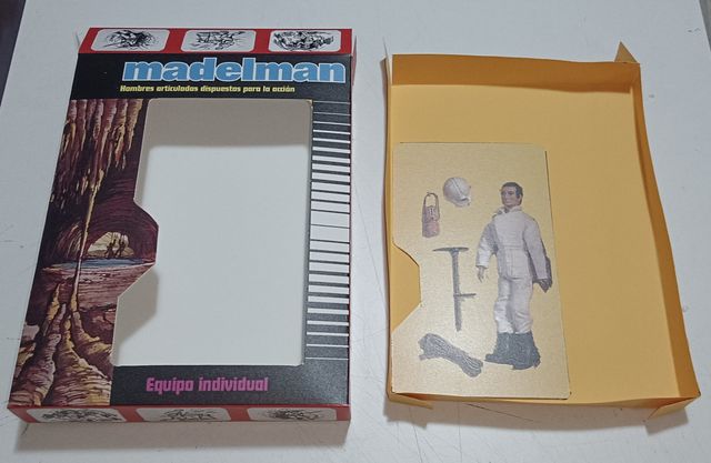 MADELMAN. Réplica caja ind. ESPELEÓLOGO de 2a