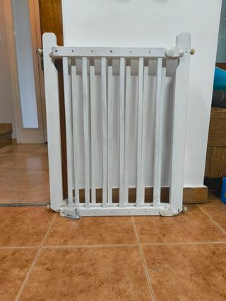 Barandilla seguridad niños blanco 