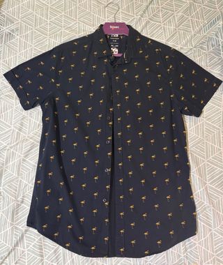 Camisa hawaiana flamencos - M