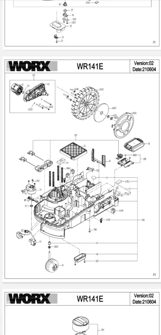 Recambios Worx Landroid WR141E