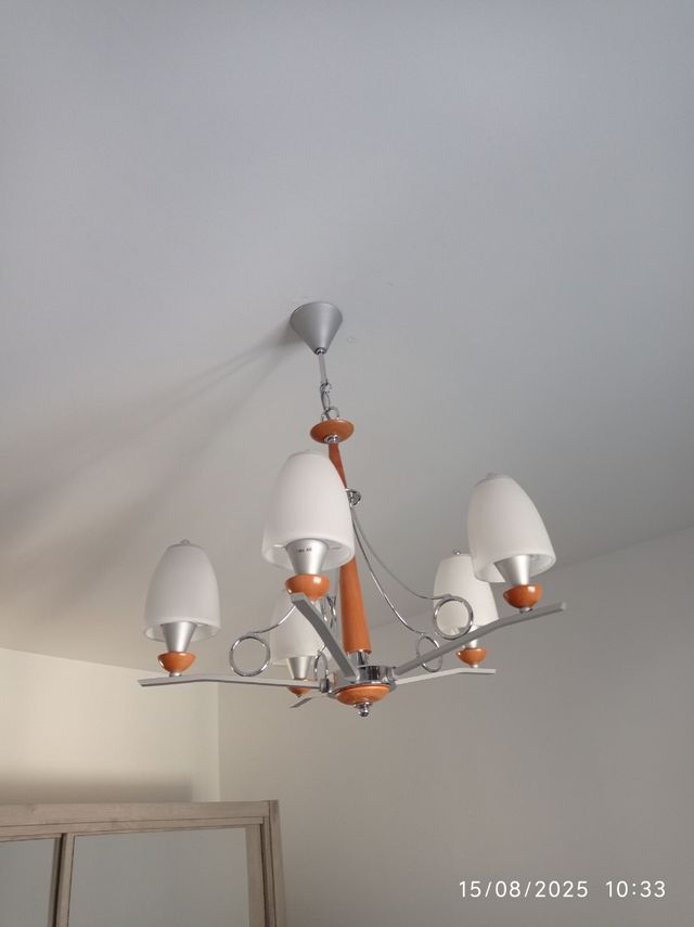 Lámpara techo 5 luces moderna,no hago envios