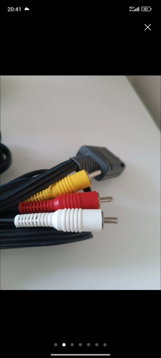 Cargador y cable AV. Nintendo 64