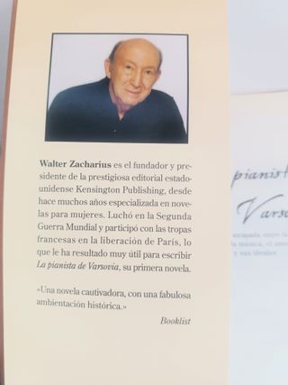 Libro La Pianista de Varsovia - Walter Zacharius