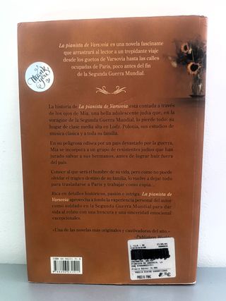 Libro La Pianista de Varsovia - Walter Zacharius