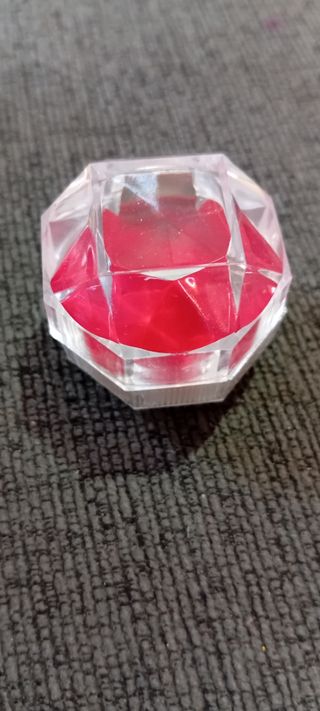 20 Cajas Acrílicas Anillos - Rojo-Blanco