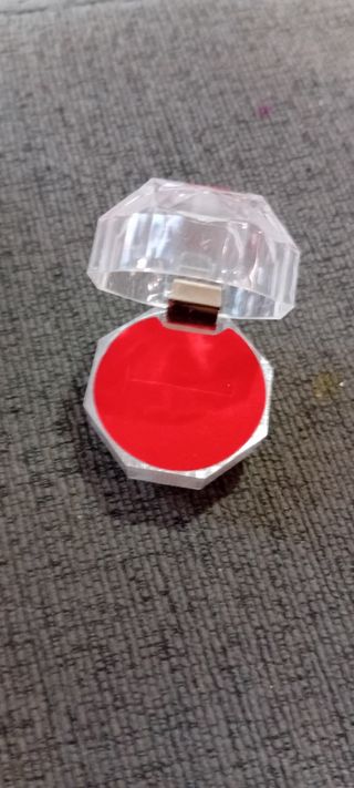 20 Cajas Acrílicas Anillos - Rojo-Blanco