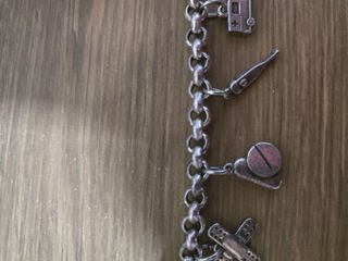 Pulsera plata charms enfermería