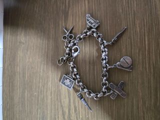Pulsera plata charms enfermería