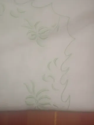 Juego cama algodón bordado blanco