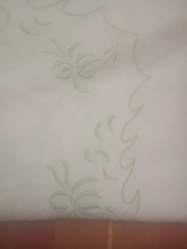 Juego cama algodón bordado blanco