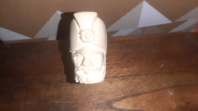 Casco vikingo bronce y otra pieza decoración