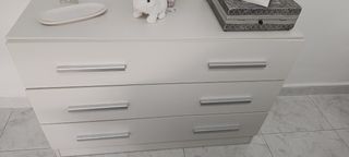 Cabecero, 2mesitas de noche y sinfonier con espejo