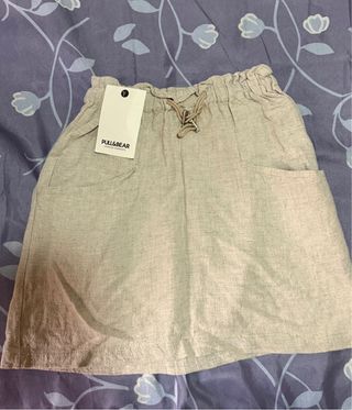 Mini Falda Pull&Bear Beige