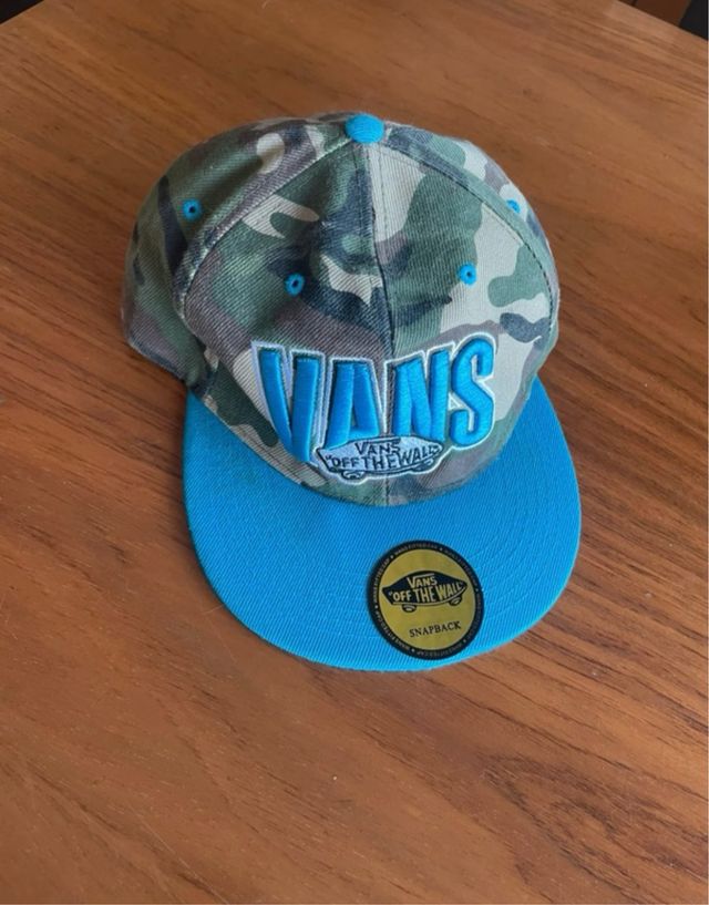 Gorra Vans camuflaje turquesa
