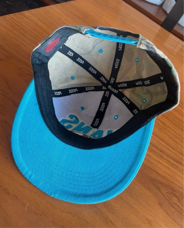 Gorra Vans camuflaje turquesa