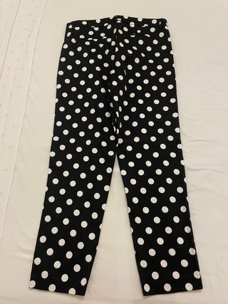 Pantalones lunares blanco-negro