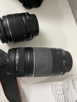 Canon EOS 1100D + 2 objetivos