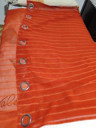Visillo naranja - Cortina
