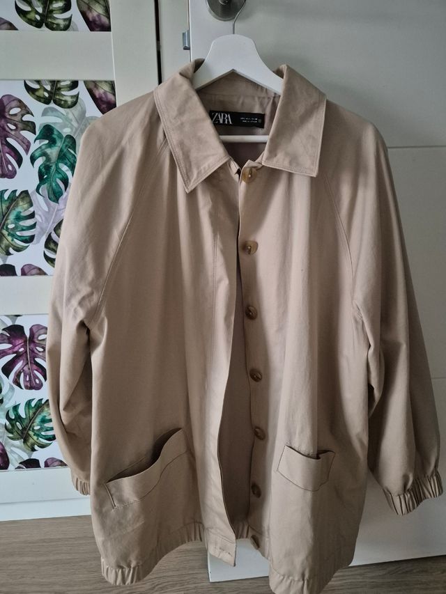 Cazadora Zara beige - Talla L