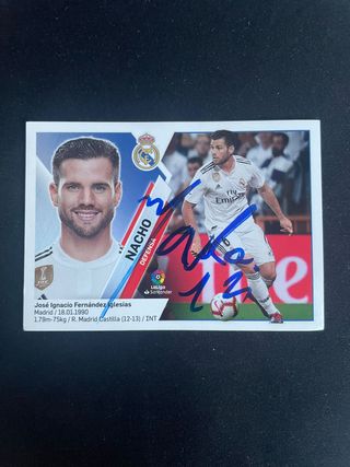Cromos firmados Real Madrid