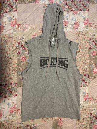 Sudadera sin mangas con capucha