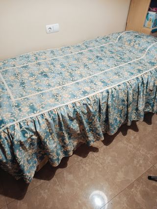 Colcha bouti cama 90 - Azul beige
