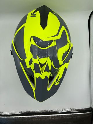 Casco motocross Fox - Negro/Amarillo