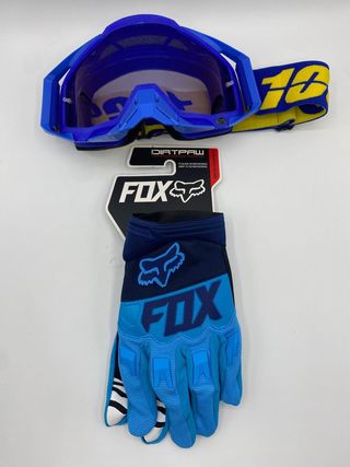 Gafas 100% y guantes fox