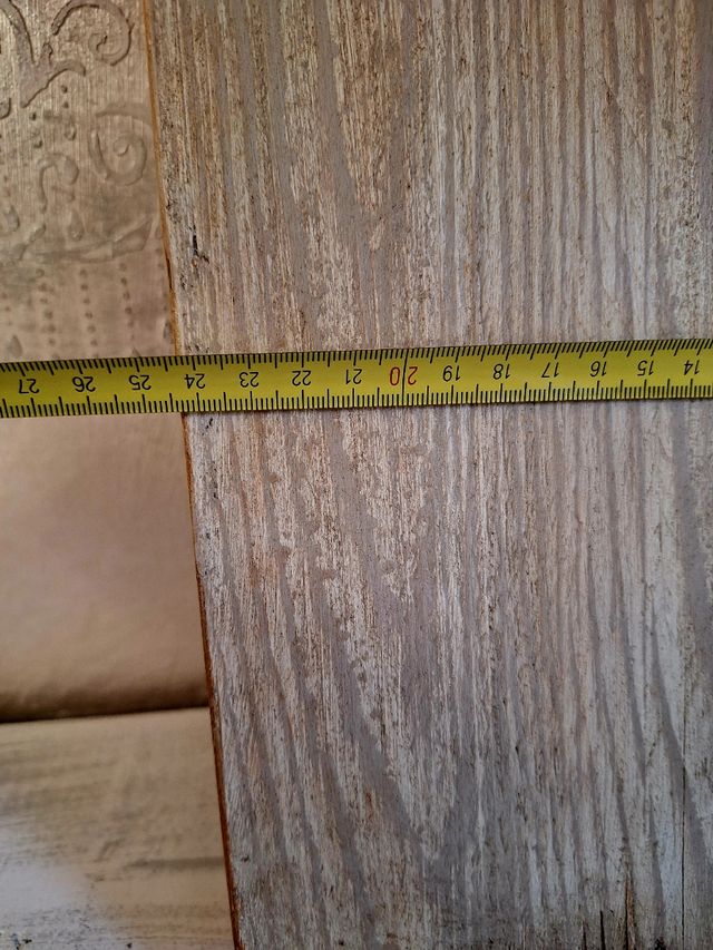 Quadro legno rustico cane famiglia