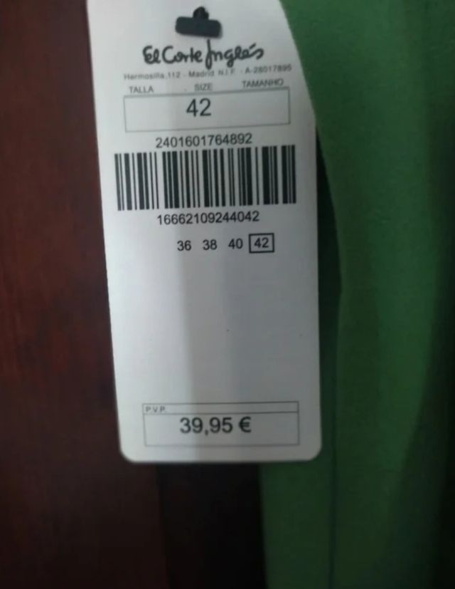 Vestido verde - Talla M