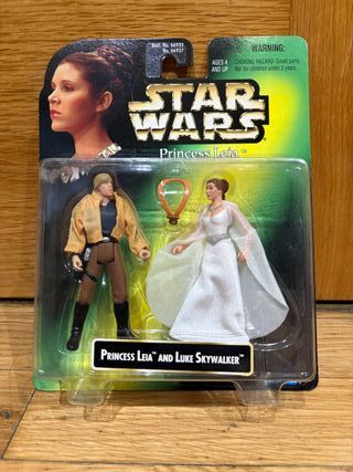 Figura Luke Skywalker y Princesa Leia Vintage