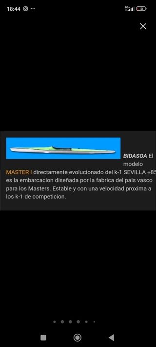 Piragua Bidasoa - Kayak